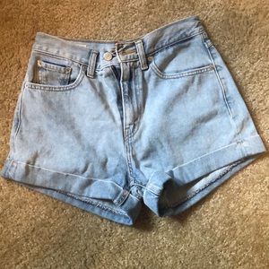 High waisted shorts